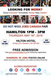 Hamilton Job Fair – May 16th,  2019