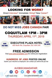 Coquitlam Job Fair - April 11th,  2019