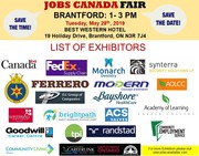 Brantford Job Fair – May 28th,  2019