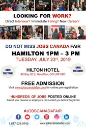 Hamilton Job Fair - July 23rd,  2019